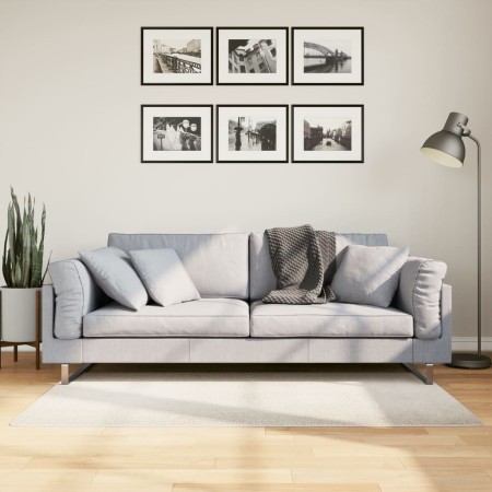 vidaXL Teppich IZA Kurzflor Skandinavischer Look Creme 80x150 cm
