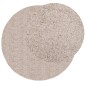 vidaXL Shaggy-Teppich PAMPLONA Hochflor Modern Beige Ø 240 cm vidaXL Shaggy-Teppich PAMPLONA Hochflor Modern Beige Ø 240 cm
