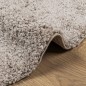 vidaXL Shaggy-Teppich PAMPLONA Hochflor Modern Beige Ø 240 cm vidaXL Shaggy-Teppich PAMPLONA Hochflor Modern Beige Ø 240 cm