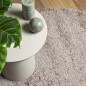vidaXL Shaggy-Teppich PAMPLONA Hochflor Modern Beige Ø 240 cm vidaXL Shaggy-Teppich PAMPLONA Hochflor Modern Beige Ø 240 cm