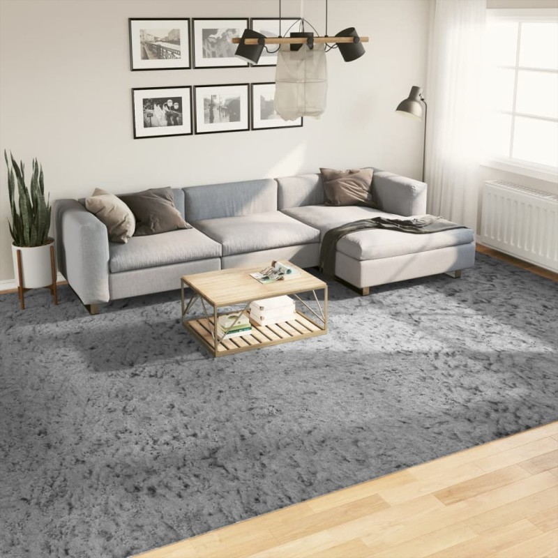 vidaXL Shaggy-Teppich PAMPLONA Hochflor Modern Grau 300x400 cm vidaXL Shaggy-Teppich PAMPLONA Hochflor Modern Grau 300x400 cm