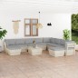 11-tlg. Garten-Sofagarnitur aus Paletten mit Kissen Fichtenholz 11-tlg. Garten-Sofagarnitur aus Paletten mit Kissen Fichtenholz