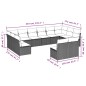 vidaXL 12-tlg. Garten-Sofagarnitur mit Kissen Beige Poly Rattan vidaXL 12-tlg. Garten-Sofagarnitur mit Kissen Beige Poly Rattan