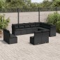 vidaXL 12-tlg. Garten-Sofagarnitur mit Kissen Schwarz Poly Rattan vidaXL 12-tlg. Garten-Sofagarnitur mit Kissen Schwarz Poly Rattan