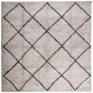 vidaXL Shaggy-Teppich Hochflor Modern Beige Anthrazit 240x240 cm vidaXL Shaggy-Teppich Hochflor Modern Beige Anthrazit 240x240 cm
