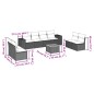 vidaXL 9-tlg. Garten-Sofagarnitur mit Kissen Beige Poly Rattan vidaXL 9-tlg. Garten-Sofagarnitur mit Kissen Beige Poly Rattan