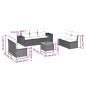 vidaXL 8-tlg. Garten-Sofagarnitur mit Kissen Beige Poly Rattan vidaXL 8-tlg. Garten-Sofagarnitur mit Kissen Beige Poly Rattan