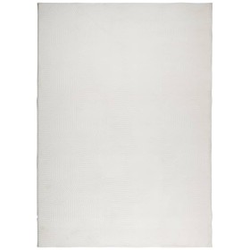 vidaXL Teppich IZA Kurzflor Skandinavischer Look Creme 240x340 cm