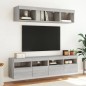 vidaXL TV-Wandschrank mit LED-Leuchten Grau Sonoma 80x30x40 cm vidaXL TV-Wandschrank mit LED-Leuchten Grau Sonoma 80x30x40 cm