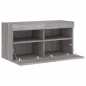 vidaXL TV-Wandschrank mit LED-Leuchten Grau Sonoma 80x30x40 cm vidaXL TV-Wandschrank mit LED-Leuchten Grau Sonoma 80x30x40 cm