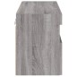 vidaXL TV-Wandschrank mit LED-Leuchten Grau Sonoma 80x30x40 cm vidaXL TV-Wandschrank mit LED-Leuchten Grau Sonoma 80x30x40 cm