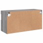 vidaXL TV-Wandschrank mit LED-Leuchten Grau Sonoma 80x30x40 cm vidaXL TV-Wandschrank mit LED-Leuchten Grau Sonoma 80x30x40 cm