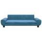 vidaXL Kindersofa Blau 100x54x33 cm Samt vidaXL Kindersofa Blau 100x54x33 cm Samt