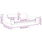 vidaXL Kindersofa Blau 100x54x33 cm Samt vidaXL Kindersofa Blau 100x54x33 cm Samt