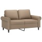 vidaXL 2-Sitzer-Sofa mit Zierkissen Cappuccino-Braun 120 cm Kunstleder vidaXL 2-Sitzer-Sofa mit Zierkissen Cappuccino-Braun 120 cm Kunstleder