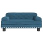 vidaXL Hundebett Blau 70x45x30 cm Samt vidaXL Hundebett Blau 70x45x30 cm Samt