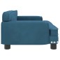 vidaXL Hundebett Blau 70x45x30 cm Samt vidaXL Hundebett Blau 70x45x30 cm Samt