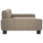 vidaXL Hundebett Cappuccino-Braun 90x53x30 cm Kunstleder vidaXL Hundebett Cappuccino-Braun 90x53x30 cm Kunstleder