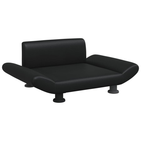 vidaXL Hundebett Schwarz 70x45x28 cm Kunstleder