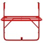 vidaXL Balkontisch Rot 60x40 cm Stahl vidaXL Balkontisch Rot 60x40 cm Stahl