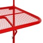 vidaXL Balkontisch Rot 60x40 cm Stahl vidaXL Balkontisch Rot 60x40 cm Stahl