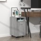 vidaXL Beistellschrank mit Rollen Grau Sonoma 33x38x60cm Holzwerkstoff vidaXL Beistellschrank mit Rollen Grau Sonoma 33x38x60cm Holzwerkstoff