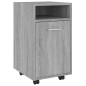 vidaXL Beistellschrank mit Rollen Grau Sonoma 33x38x60cm Holzwerkstoff vidaXL Beistellschrank mit Rollen Grau Sonoma 33x38x60cm Holzwerkstoff