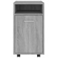 vidaXL Beistellschrank mit Rollen Grau Sonoma 33x38x60cm Holzwerkstoff vidaXL Beistellschrank mit Rollen Grau Sonoma 33x38x60cm Holzwerkstoff