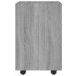 vidaXL Beistellschrank mit Rollen Grau Sonoma 33x38x60cm Holzwerkstoff vidaXL Beistellschrank mit Rollen Grau Sonoma 33x38x60cm Holzwerkstoff