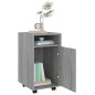vidaXL Beistellschrank mit Rollen Grau Sonoma 33x38x60cm Holzwerkstoff vidaXL Beistellschrank mit Rollen Grau Sonoma 33x38x60cm Holzwerkstoff