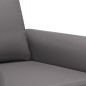 vidaXL 2-tlg. Sofagarnitur mit Kissen Grau Kunstleder vidaXL 2-tlg. Sofagarnitur mit Kissen Grau Kunstleder