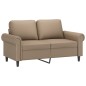 vidaXL 3-tlg. Sofagarnitur mit Kissen Cappuccino-Braun Kunstleder vidaXL 3-tlg. Sofagarnitur mit Kissen Cappuccino-Braun Kunstleder