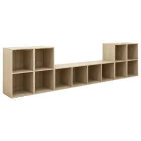 vidaXL 5-tlg. TV-Schrank-Set Sonoma-Eiche Holzwerkstoff