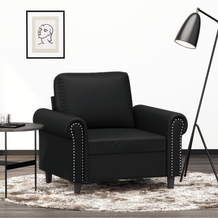 vidaXL Sessel Schwarz 60 cm Kunstleder