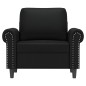vidaXL Sessel Schwarz 60 cm Kunstleder vidaXL Sessel Schwarz 60 cm Kunstleder