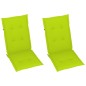 vidaXL Verstellbare Gartenstühle 2 Stk. mit Auflagen Massivholz Akazie vidaXL Verstellbare Gartenstühle 2 Stk. mit Auflagen Massivholz Akazie