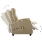 vidaXL Massagesessel Elektrisch Cappuccino-Braun Kunstleder