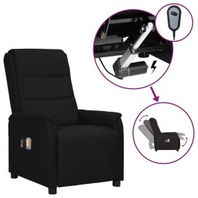 vidaXL Massagesessel Elektrisch Schwarz Kunstleder