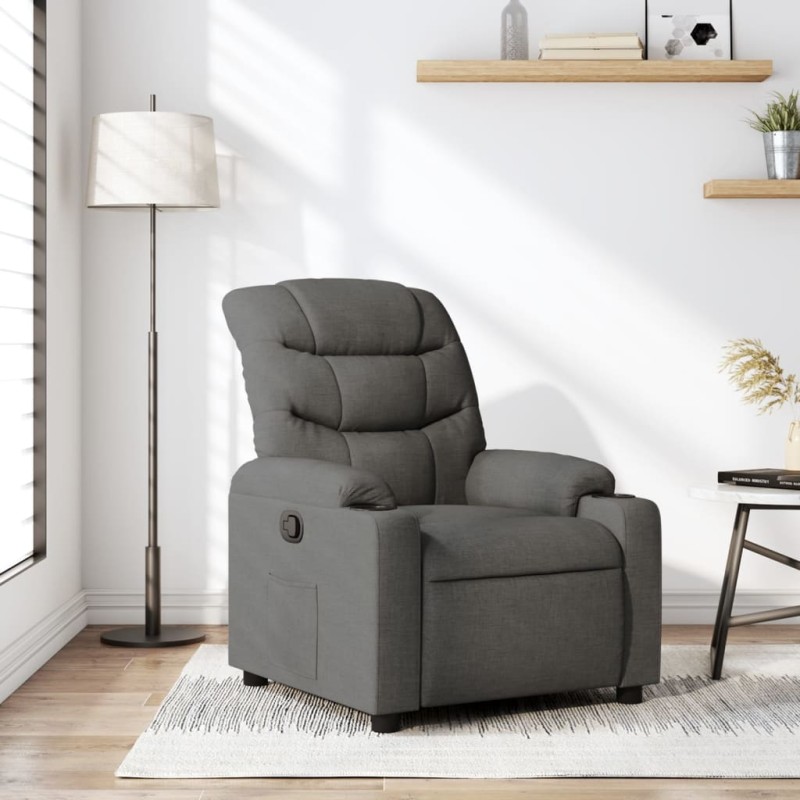 vidaXL Relaxsessel Dunkelgrau Stoff vidaXL Relaxsessel Dunkelgrau Stoff