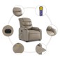 vidaXL Massagesessel mit Aufstehhilfe Elektrisch Cappuccino Kunstleder vidaXL Massagesessel mit Aufstehhilfe Elektrisch Cappuccino Kunstleder