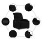 vidaXL Relaxsessel mit Aufstehhilfe Schwarz Stoff vidaXL Relaxsessel mit Aufstehhilfe Schwarz Stoff