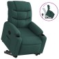 vidaXL Relaxsessel mit Aufstehhilfe Dunkelgrün Stoff vidaXL Relaxsessel mit Aufstehhilfe Dunkelgrün Stoff