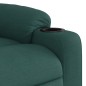 vidaXL Relaxsessel mit Aufstehhilfe Dunkelgrün Stoff vidaXL Relaxsessel mit Aufstehhilfe Dunkelgrün Stoff