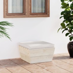 vidaXL Garten-Paletten-Hocker mit Kissen Imprägniertes Fichtenholz 