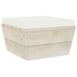 vidaXL Garten-Paletten-Hocker mit Kissen Imprägniertes Fichtenholz 