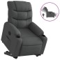 vidaXL Relaxsessel mit Aufstehhilfe Elektrisch Dunkelgrau Stoff vidaXL Relaxsessel mit Aufstehhilfe Elektrisch Dunkelgrau Stoff