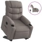 vidaXL Relaxsessel mit Aufstehhilfe Elektrisch Taupe Stoff vidaXL Relaxsessel mit Aufstehhilfe Elektrisch Taupe Stoff