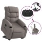 vidaXL Relaxsessel mit Aufstehhilfe Elektrisch Taupe Stoff vidaXL Relaxsessel mit Aufstehhilfe Elektrisch Taupe Stoff