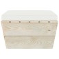 vidaXL Garten-Paletten-Hocker mit Kissen Imprägniertes Fichtenholz vidaXL Garten-Paletten-Hocker mit Kissen Imprägniertes Fichtenholz