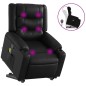 vidaXL Massagesessel mit Aufstehhilfe Schwarz Kunstleder vidaXL Massagesessel mit Aufstehhilfe Schwarz Kunstleder